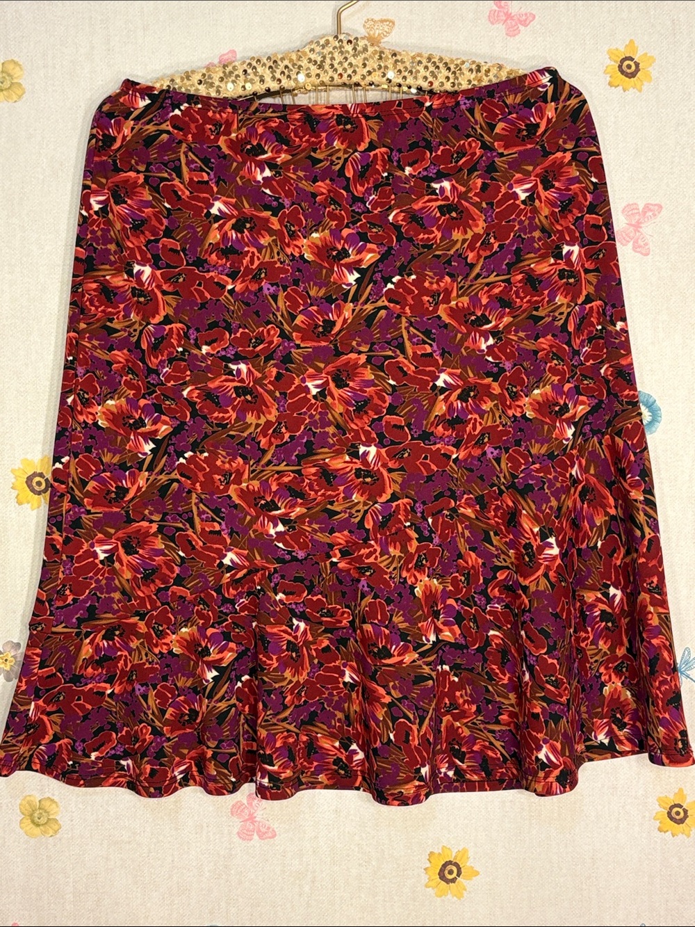 AGB Byer California - Red & Purple Floral Skater Skit